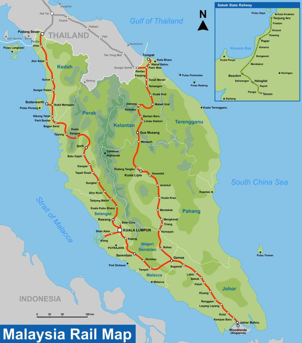 ktm peta laluan malaysia