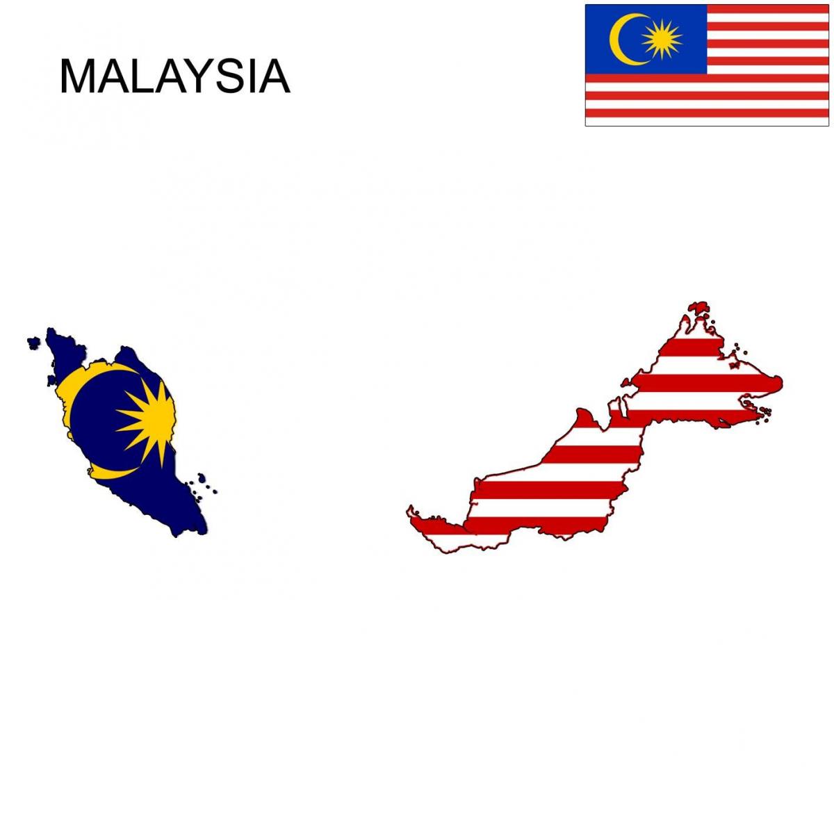peta malaysia bendera