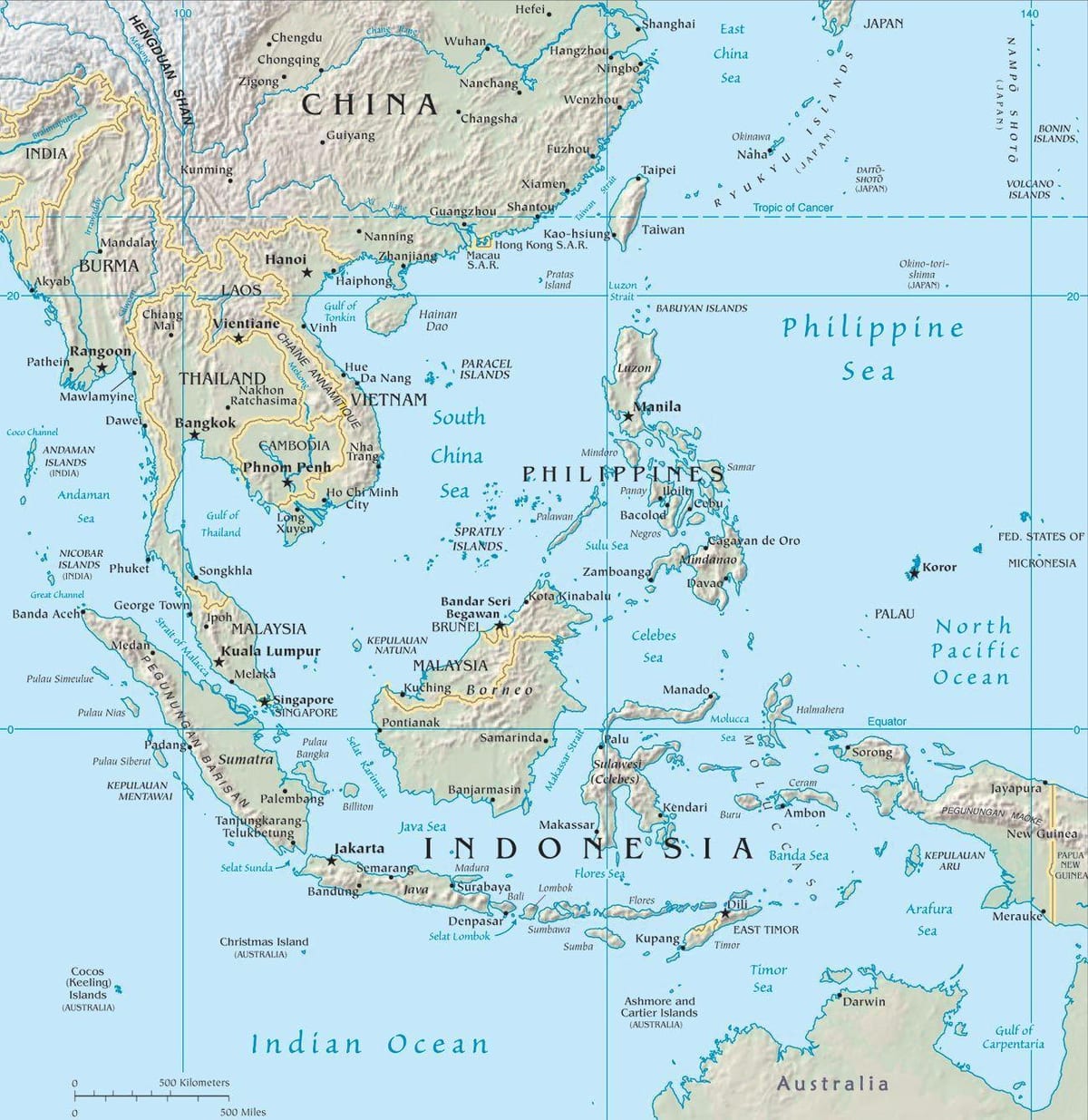 peta malaysia di asia