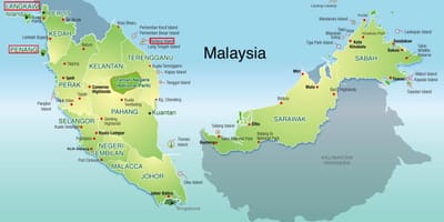 Peta malaysia beach resort