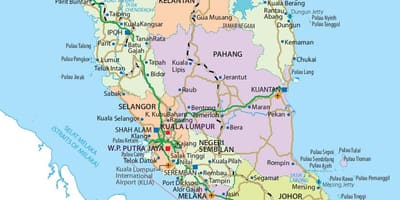 Semenanjung malaysia peta