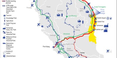 Malaysia stesen kereta api peta
