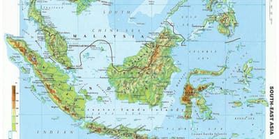 Malaysia kontur peta